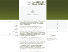 Tablet Screenshot of feriaplazafrancia.com